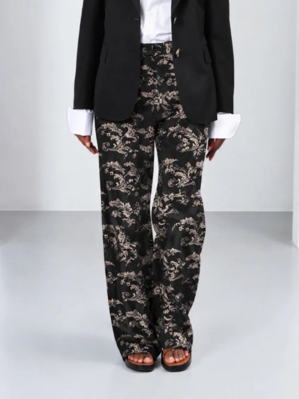 Sand Copenhagen | 40 | Paisley Print Satin Pants